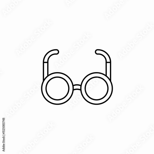 optical eyeware icon sign vector