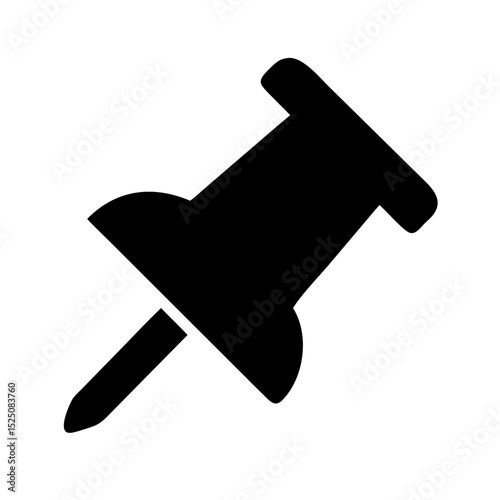 push pin thumbtack icon design