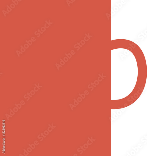 Touristic camping mug vector illustration