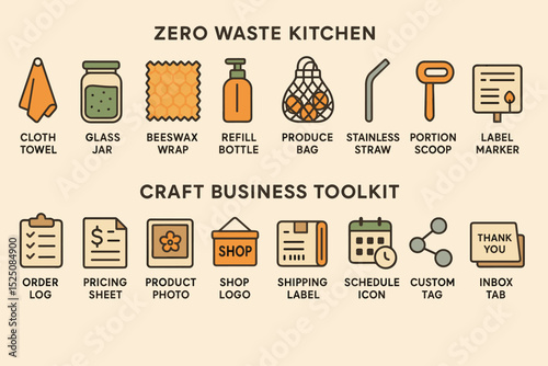 Eco-friendly kitchen tools and craft business toolkit overview