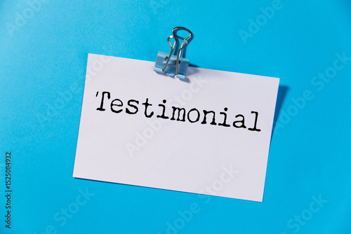 text sign showing customer testimonial