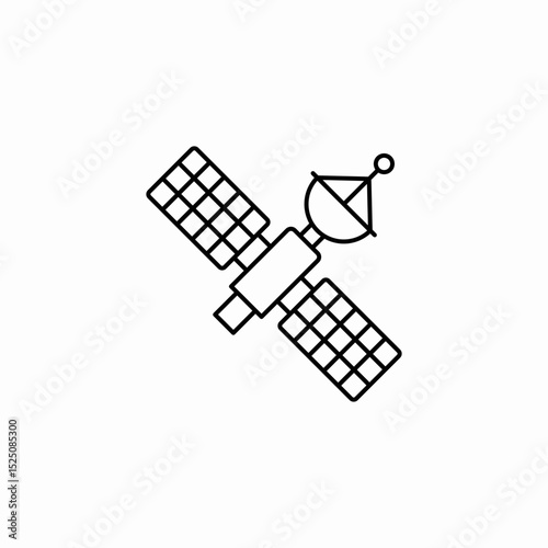 space satellite icon sign vector