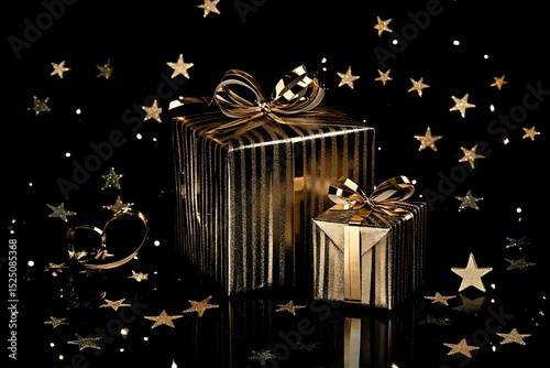 Golden gifts amidst a constellation of stars