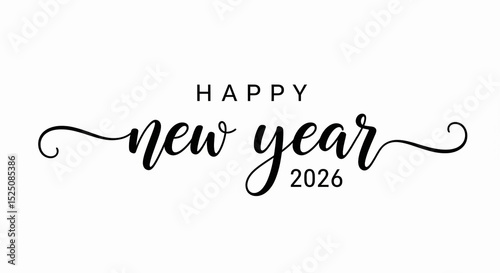 happy new year 2026 calligraphy new year