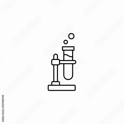 test tube icon sign vector