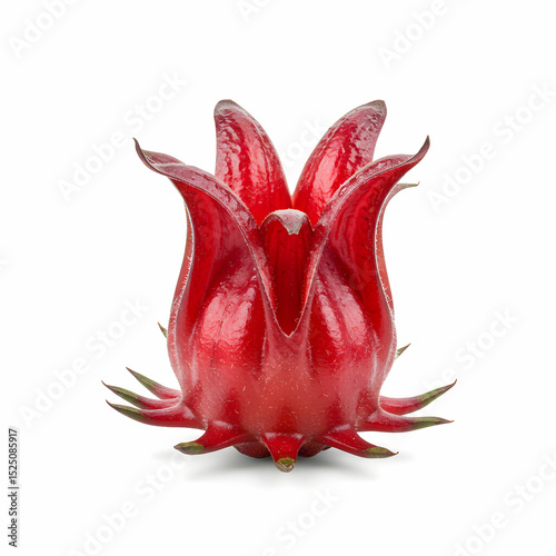 Wallpaper Mural Vibrant Red Roselle Hibiscus Flower Torontodigital.ca