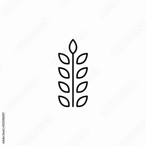 wheat barn icon sign vector