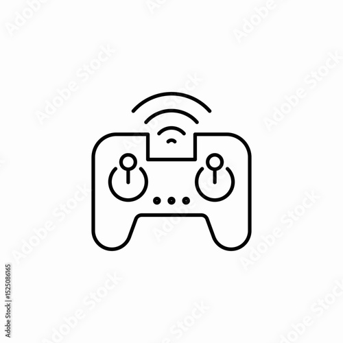 wireles console icon sign vector