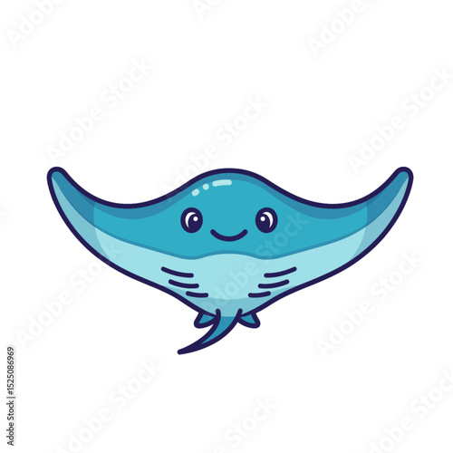 Very cute and cool sea animal icon