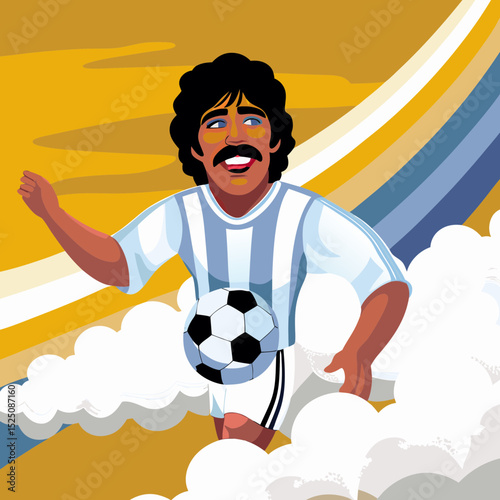 soccer player with ball