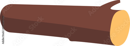 Wood tree log vector illustration
