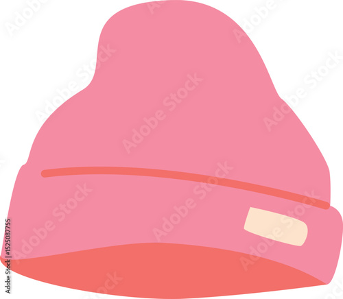 Warm winter sport hat vector illustration