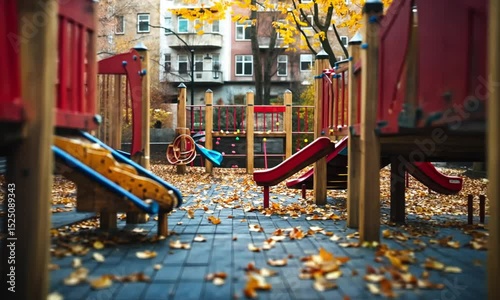 Wallpaper Mural Autumn Playground Scene Torontodigital.ca