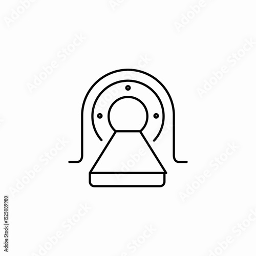 mri screening icon sign vector