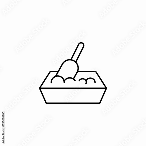 pet litter icon sign vector