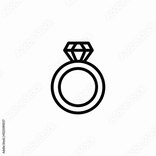 proposal ring icon sign vector