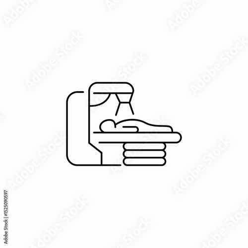 radiation therapy icon sign vector