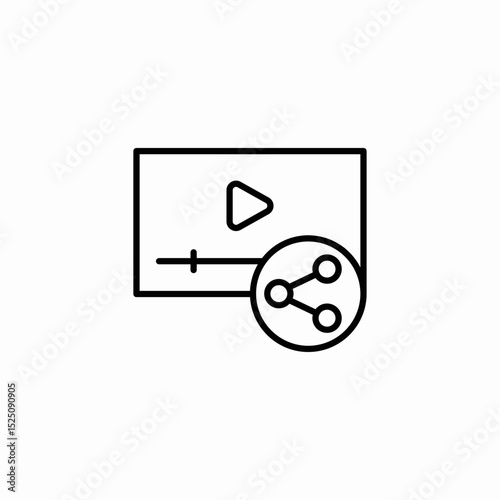 share media icon sign vector