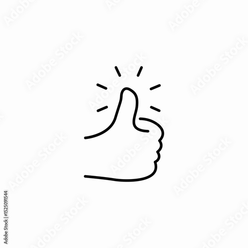thumb up good icon sign vector