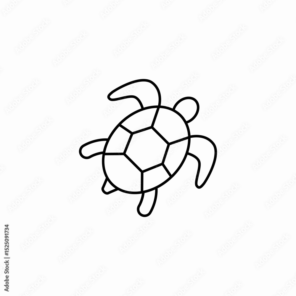 Fototapeta premium turtle tortoise icon sign vector