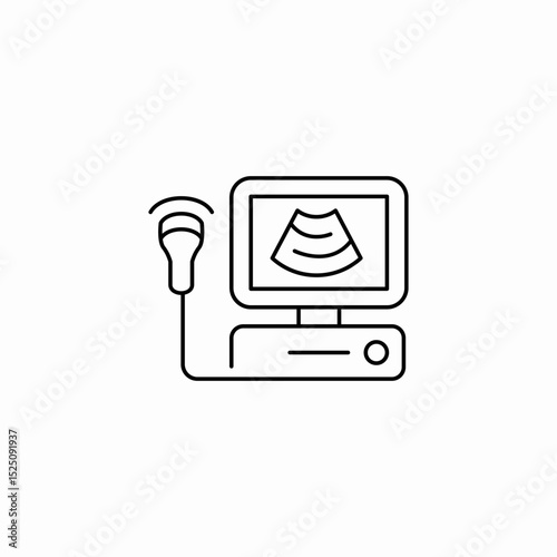 usm imaging icon sign vector