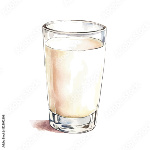 My Watercolor illustration, illustration milk painting isolated on a white background, illustration, AI painting design, vector illustration set, eps format
