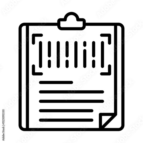 Barcode Inventory Stock Management and Product Tracking Single icon