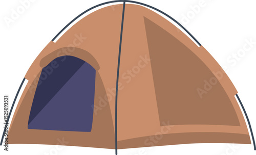 Touristic tent temporary camping shelter