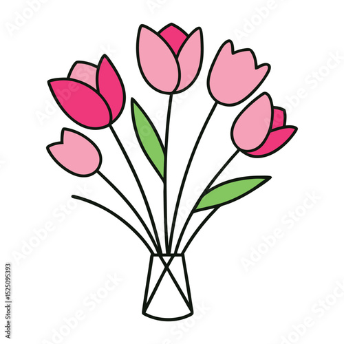 Vector illustration of a beautiful spring flowers vector design