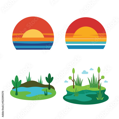 Different background design bundle