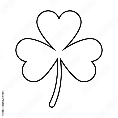 Vector -leaf shamrock clover icon vector art