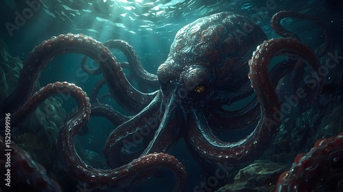 octopus in the water