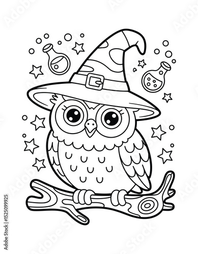 Halloween element with haunting imagery Vector illustration