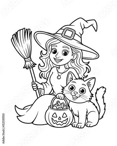 Halloween spooky element with eerie design Vector illustration