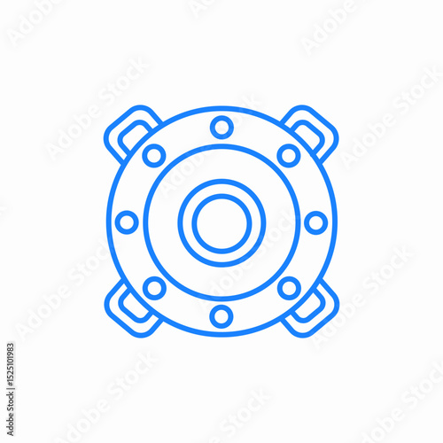 bass speaker icon sign vector