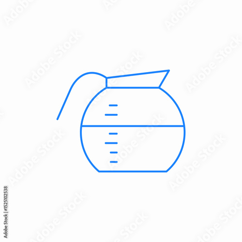 coffee pot icon sign vector
