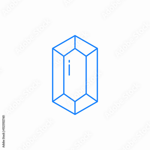 crystal gemstone icon sign vector