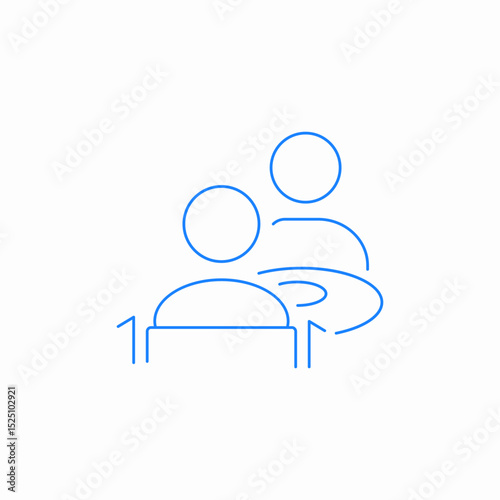 dining date impaired icon sign vector