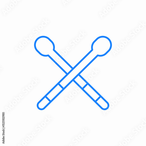 drum sticks icon sign vector