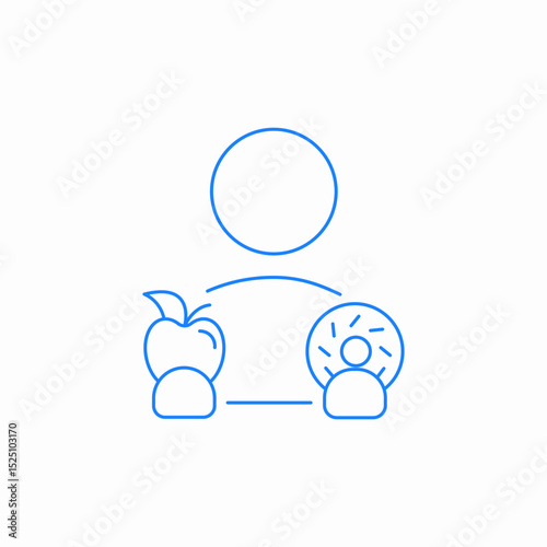 food choice icon sign vector