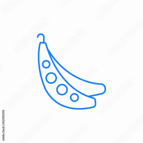 green peas icon sign vector