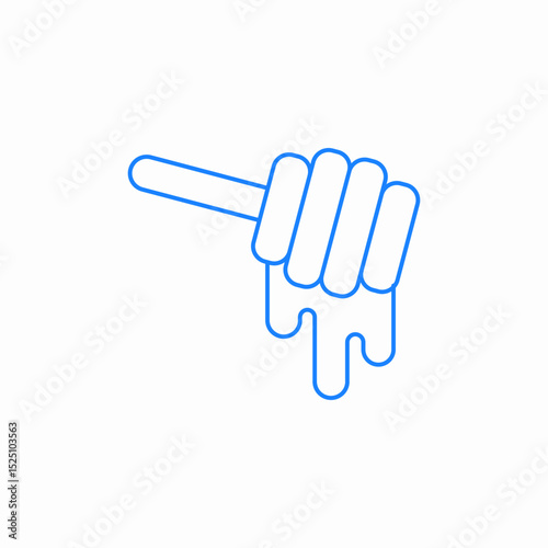 honey dipper icon sign vector