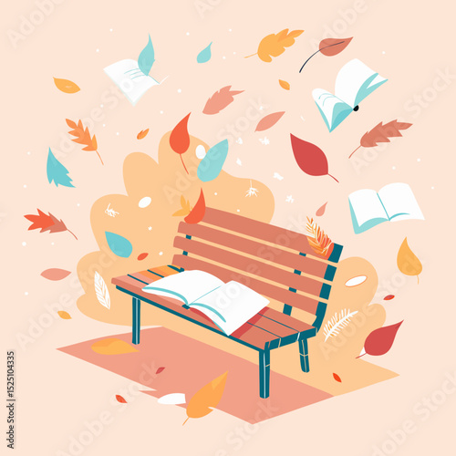 Random Acts of Poetry Day Vector Illustration, Creative Expression and Whimsical Writing Concept