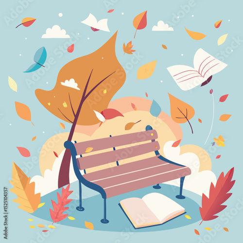 Random Acts of Poetry Day Vector Illustration, Creative Expression and Whimsical Writing Concept