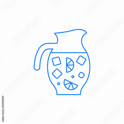 lemonade drink jar icon sign vector