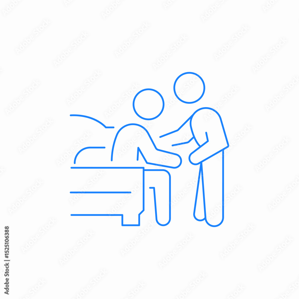 Fototapeta premium medical support icon sign vector