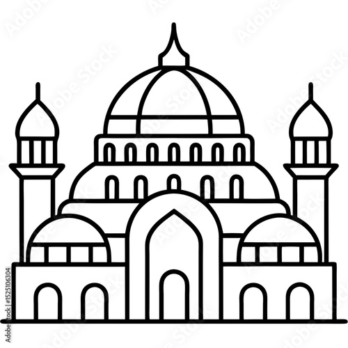 taj mahal vector illustration