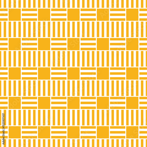 Abstract Geometric Seamless Pattern in Yellow