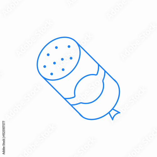sausage salami icon sign vector