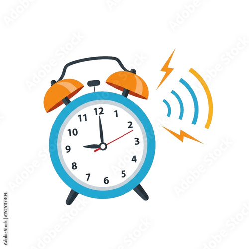 Alarm ringing – signals wake-up or urgency.